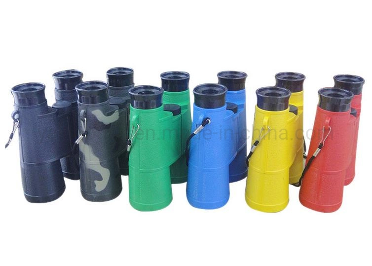 6X30 Customized Yellow Color Foldable Kids Binoculars Mini Fixed Focus