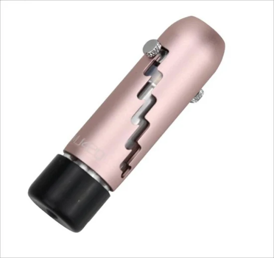 Small Handheld Telescope Glass Pipe Mini Metal Cigarette Holder Smoking Accessory
